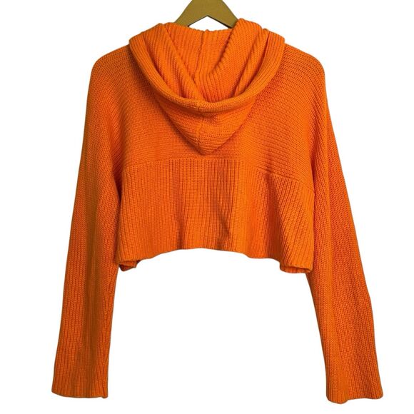 BDG Urban Outfitters Oversized Cropped Cardigan Sweater Hoodie Small Boho Y2K - Picture 2 of 7